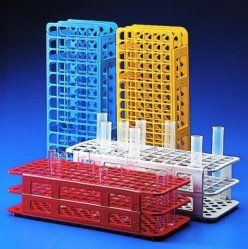 universal test tube rack for 24 tubes Ø30mm, white