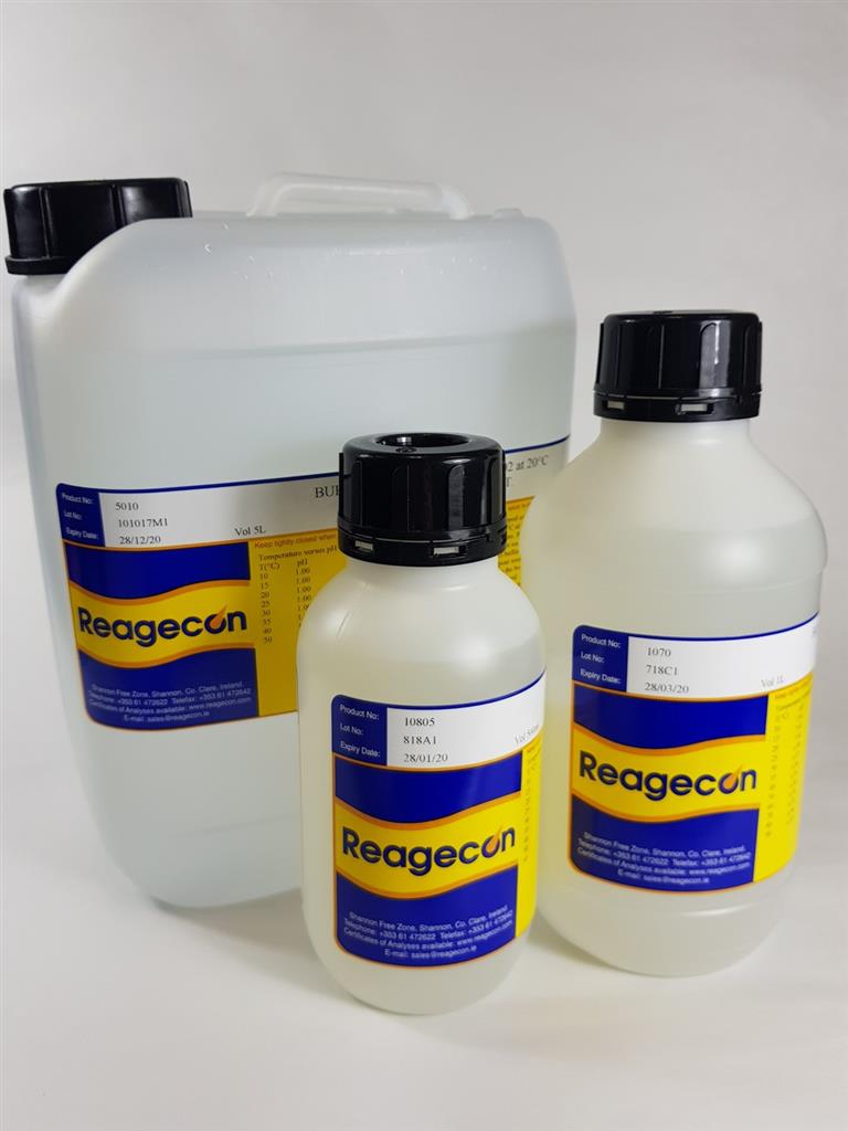 Buffer, Reagecon, pH 9,00 ± 0,01, 20 °C, 500 mL