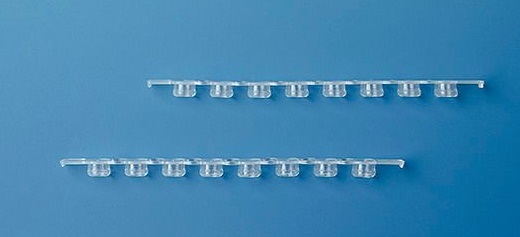 [6230345] PCR cap, PP 8-strips, flat, fo r PCR tubes, pack o