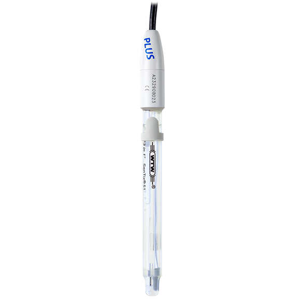 pH electrode, WTW SenTix 52, plastic, NTC, BNC/4mm 1 m