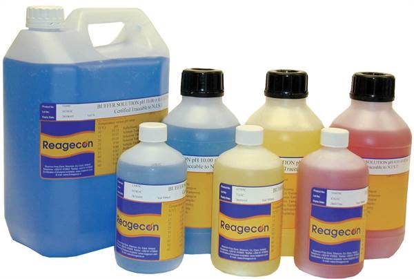 Technical buffer, Reagecon, pH 7,00 ± 0,02, 25 °C, yellow, 1 L