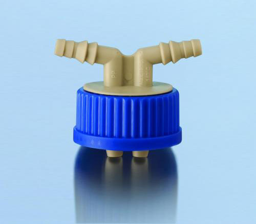 [6240019] Screw-cap GL 45, with 2 olives, 6-9 mm