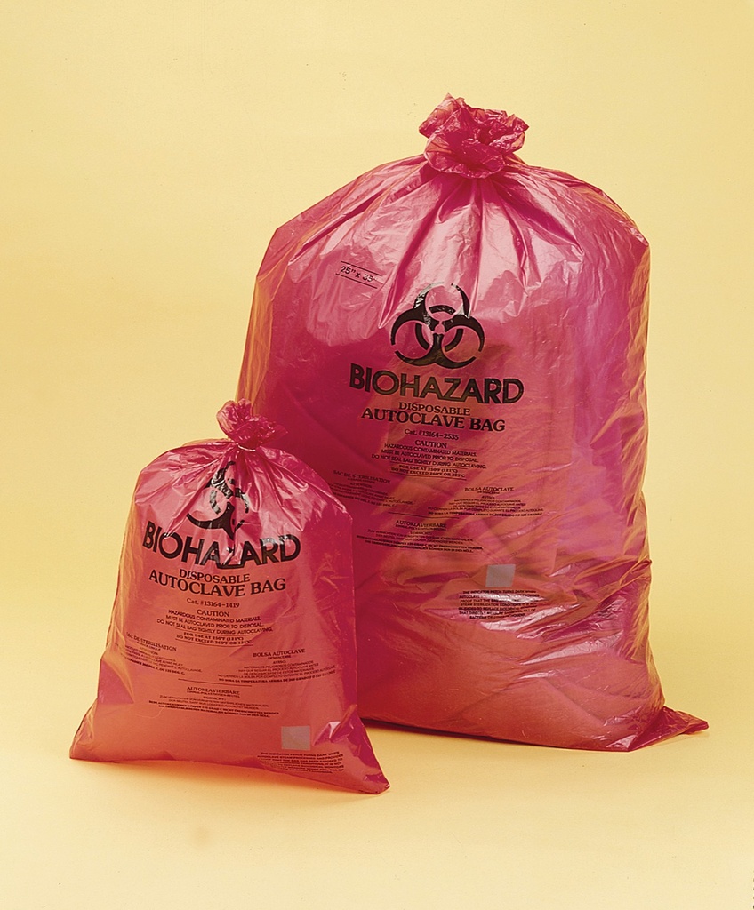 [6240465] BEL-ART-waste bags 360x480 mm Biohazard