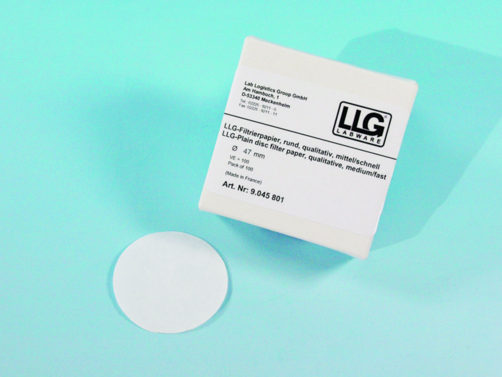 Filter circles, LLG, qualitative, medium, Ø240 mm, 8-12 µm, 100 pcs