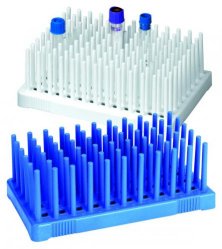 Test tube rack Peg Rack, blue, 50 places