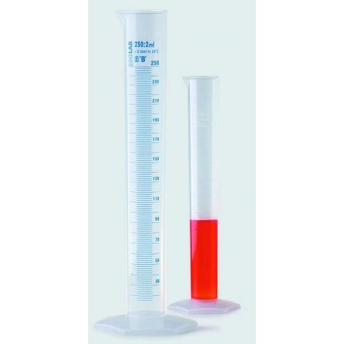 Vol.cylinder 1000ml, high form PP, cl.B, embossed