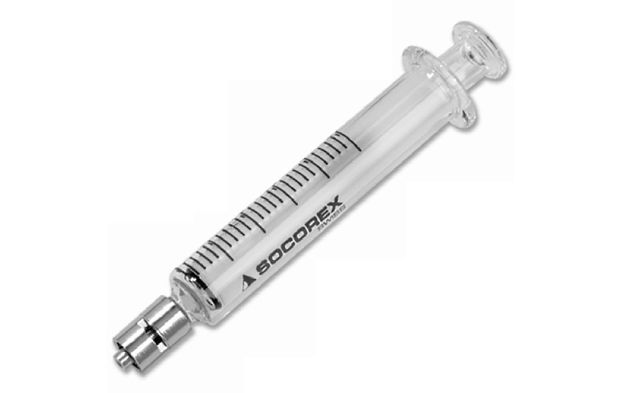 [6261030] Glass syringe 150ml, Dosys 155, grad., metal luer