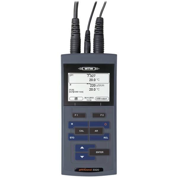 [6262509] Multiparameter meter, WTW ProfiLine pH/Cond 3320 Set 2, 2 channels, w. 2 sensors, 1,5 m