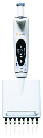 Pipette, Sartorius, mLine, 8-channel, 0,5 - 10 µl