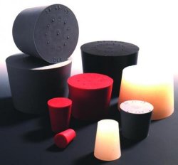 Rubberstop w.1 hole 32x26x30 m