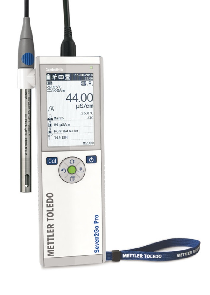 [6265255] Conductivity meter, Mettler-Toledo Seven2Go Pro S7-Std-Kit, with electrode