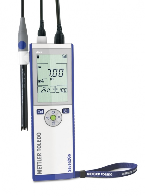 pH meter, Mettler-Toledo Seven2Go S2-Std-Kit, with electrode