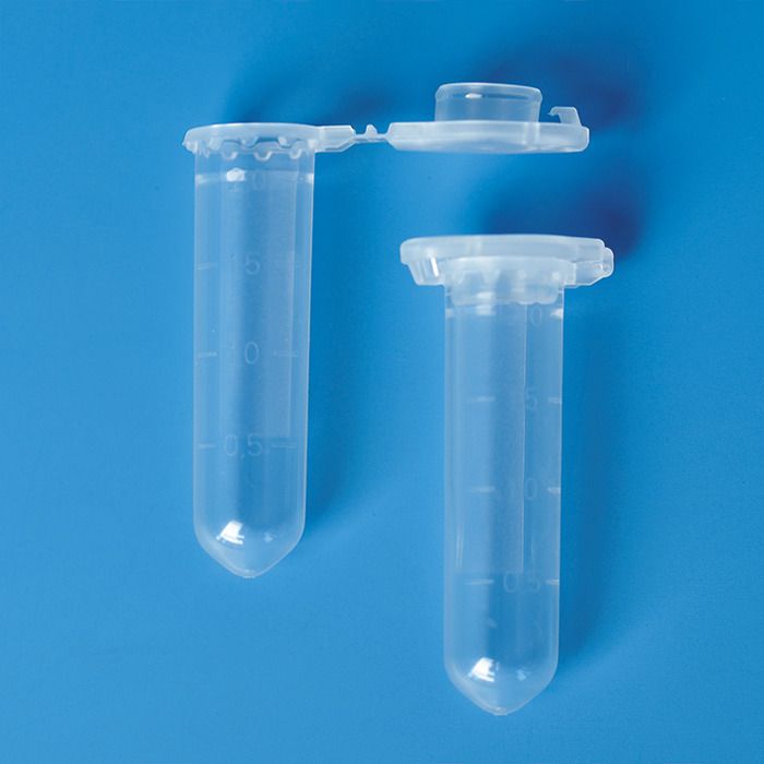 [6266734] Microcentrifuge tube, BRAND, Safe-lock lid, clear, 2,0 ml, round