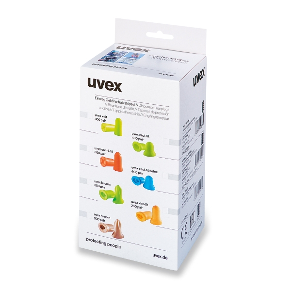 Earplugs x-fit, refill-box model lime, SNR 37 db(A