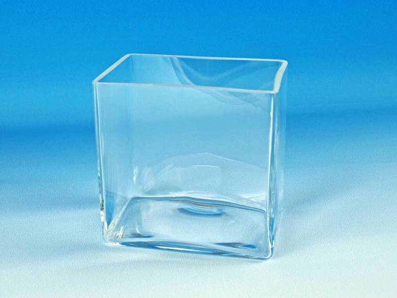 Glass tank 180x130x180mm fine ground rim