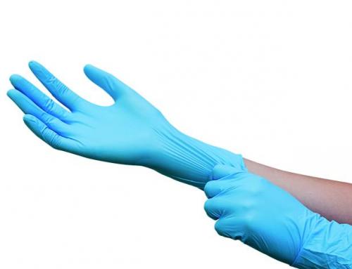 [6270366] Nitrile gloves, LLG standard long, size S, blue, 300 mm
