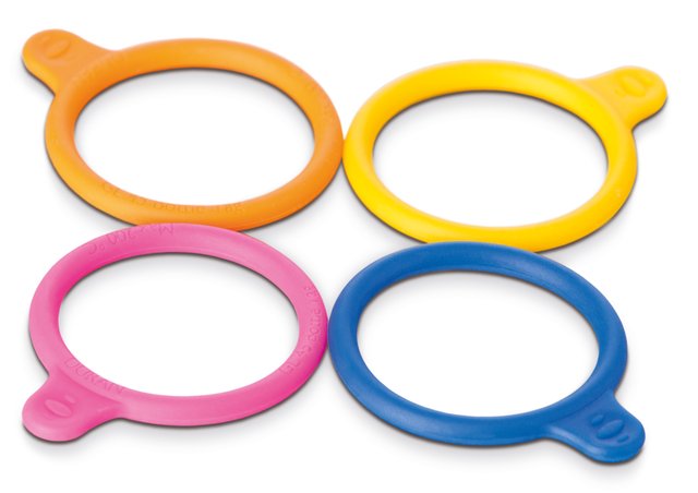 Bottle tags GL 56 silicone, yellow, pack of 20