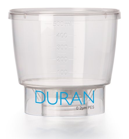 Filter 500ml, GL 45,Ø90mm, gamma sterilized, 0,1µm