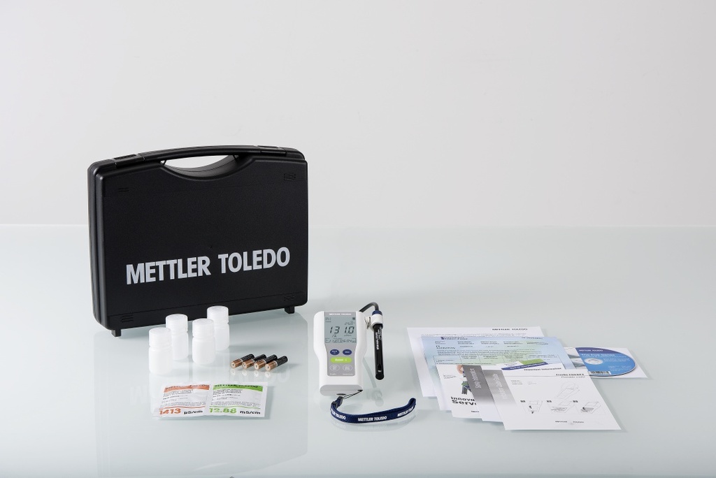 [6280117] Conductivity meter, Mettler-Toledo FiveGo F3-Field-Kit, with case and electrode