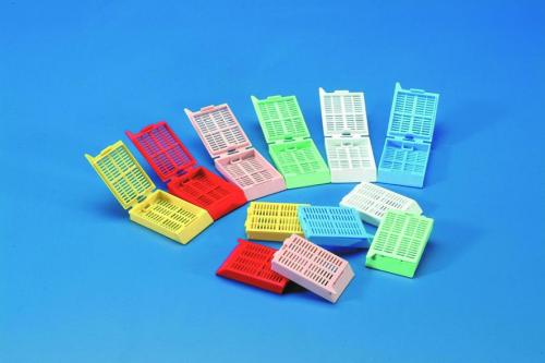 Tissue embedding cassette, blue UNI type, POM
