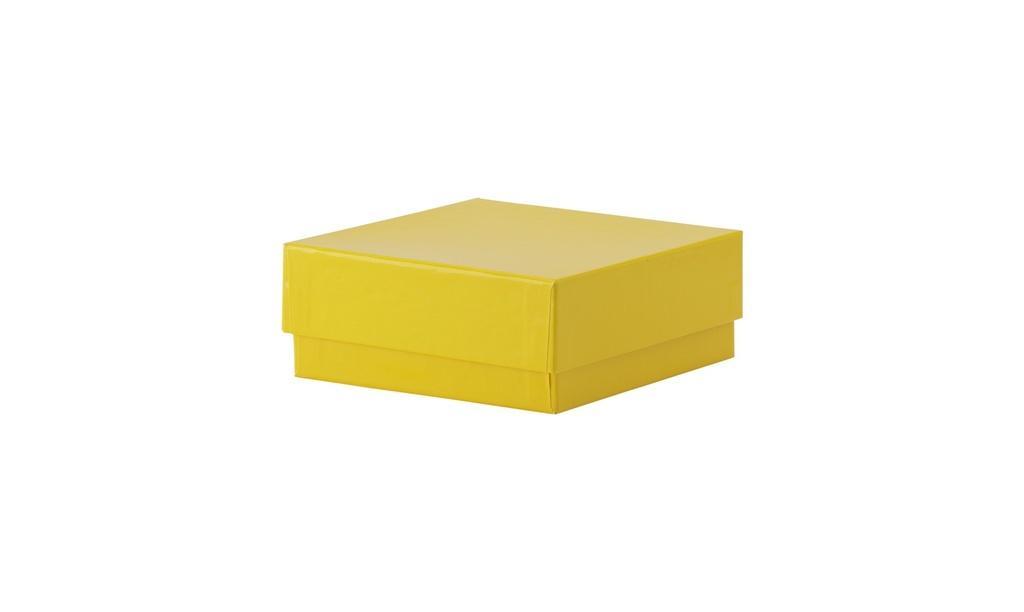 [1522764] Cryobox, TENAK, 133 x 133 x 50 mm, PP coated cardboard, yellow