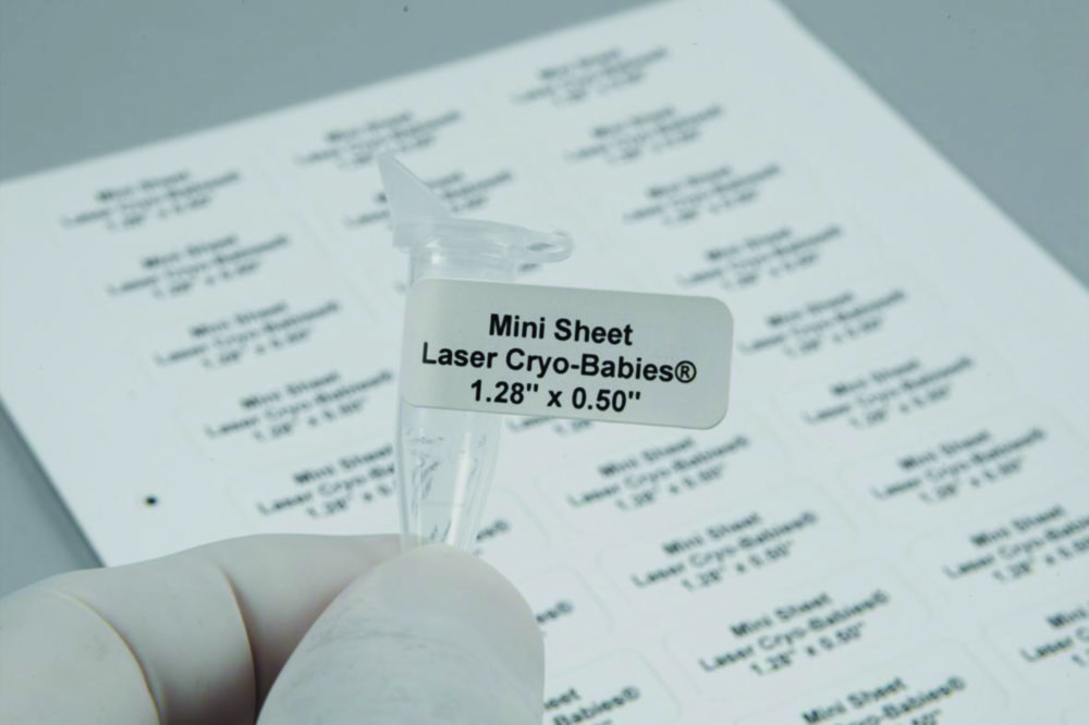 [6285963] Laser CryoTags 1½" x 3/4" sheets (20 sh per pack)