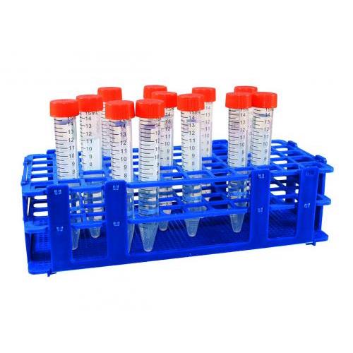 LLG-Test tube rack, blue, PP for 60 tubes, Ø16 mm
