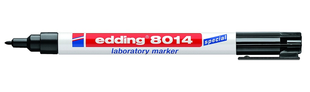 Laboratory marker, Edding 8014 black, 1 mm line