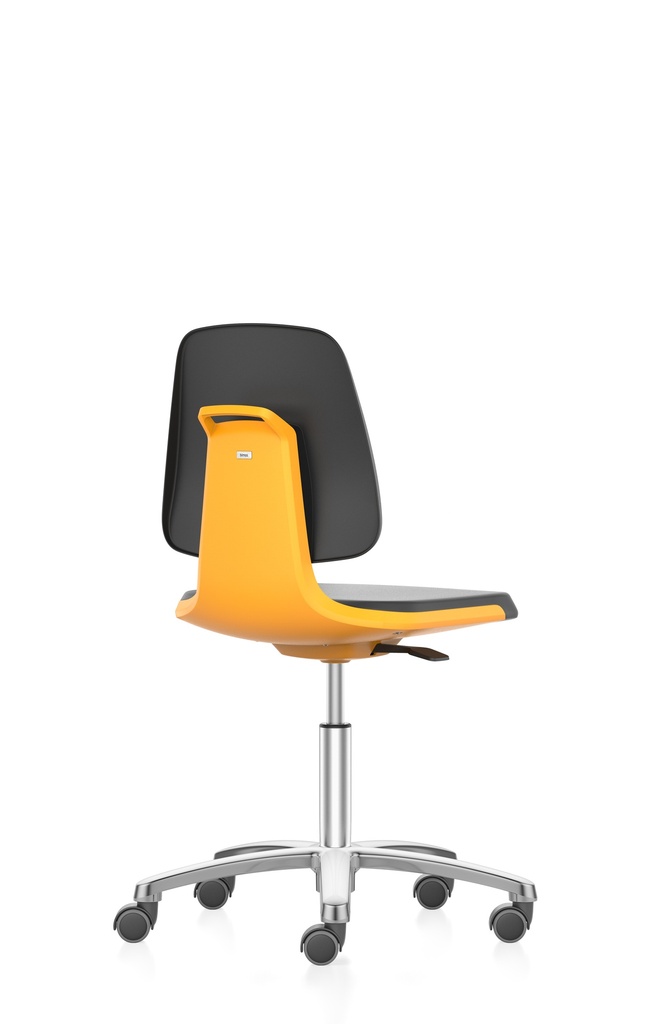 Lab chair Labsit, art. leather, Magic 9588, orange