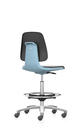 Lab chair Labsit, Foot ring, PU foam,stop&go, blue