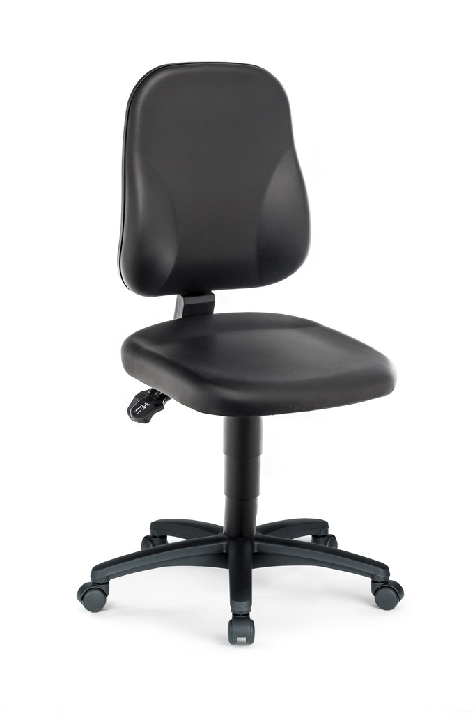 LLG-Lab chair Artificial leather black,  440-620mm