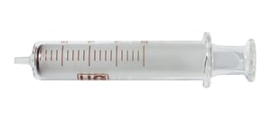 Glass-Syringe, LLG, with metal LUERLOCK, 50 ml, 5 pcs