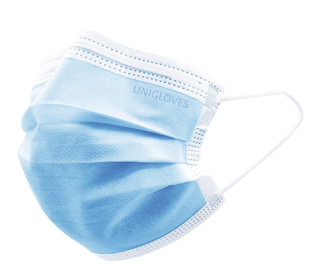 Face Mask, Unigloves Profile Plus, Type II R, CE, blue, 50 pcs.