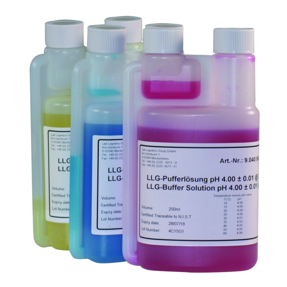 [6324541] Buffer, technical, LLG, pH 10,00 ±0,01, 25°C, blue, 250 mL