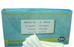 [1573238] Folded filter, Macherey-Nagel MN 616, qualitative, medium, Ø320 mm, 4-12 µm, 100 pcs