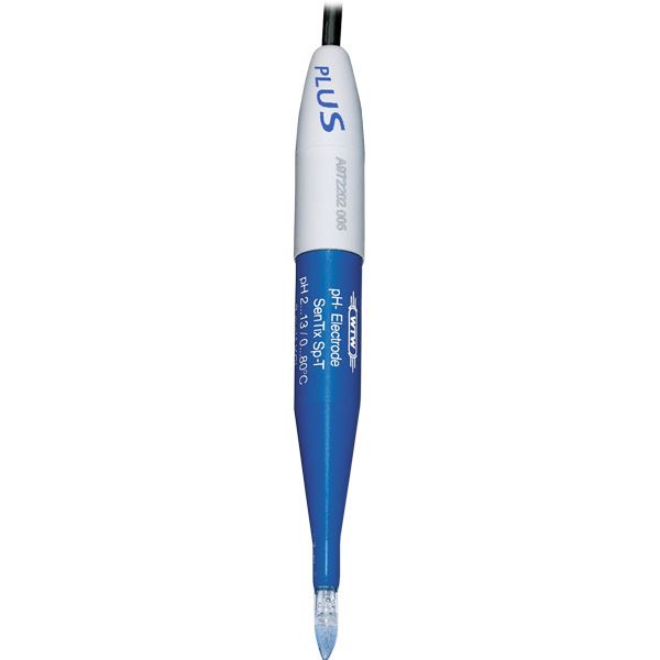 pH electrode, WTW SenTix SP-T, glass, w. speartip, DIN/4mm 1 m