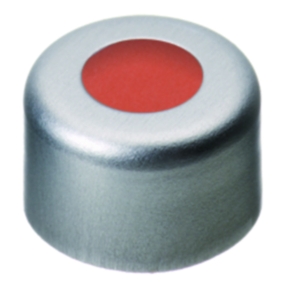 [1760110] Crimp seals, LLG, N 8, alu w. hole, silver, rubber/PTFE 60 A