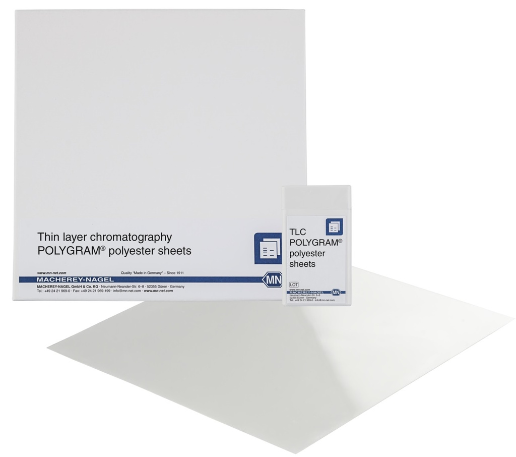 [1770070] TLC sheets, Macherey-Nagel POLYGRAM SIL G UV254, Polyester, 4x8 cm, 50 pcs
