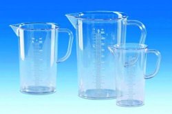 [7008974] Measuring jugs, 3000ml, SAN, moulded graduation