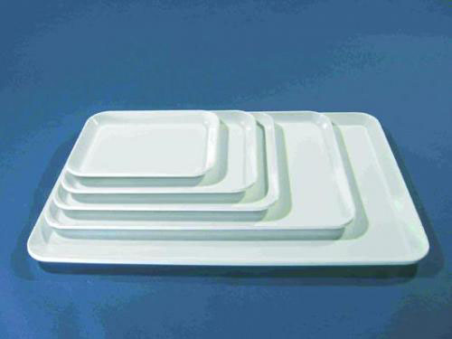 Instrument trays, white, 30 x 19 x 2 cm