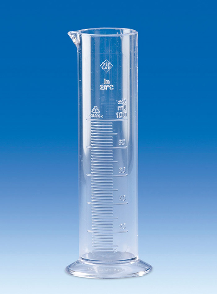 [7060691] Measuring cylinders, SAN, low form, class B, 50ml
