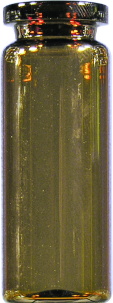 [7080947] Headspace vials w. crimp neck, LLG, N 20 DIN crimp, flat bottom, 10 mL, amber