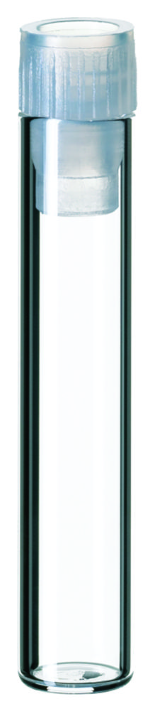 [7300174] Shell vials w. PE plug, LLG, N 8, clear, 1 mL