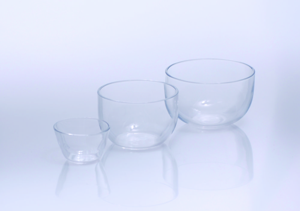 Quartz crucible, 150 ml, 70x56 mm, medium