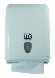 [7618375] LLG-Folded tissue dispenser, white plastic