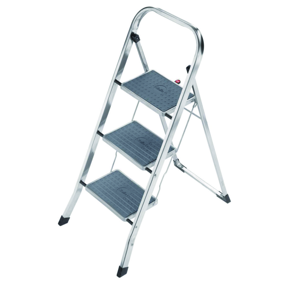 Step ladder, Haloi-Werk, K70, 3 steps, aluminum