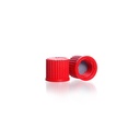 [7623838] Screw cap, DURAN, GL 14, red PBT w. PTFE, for bottle distributor