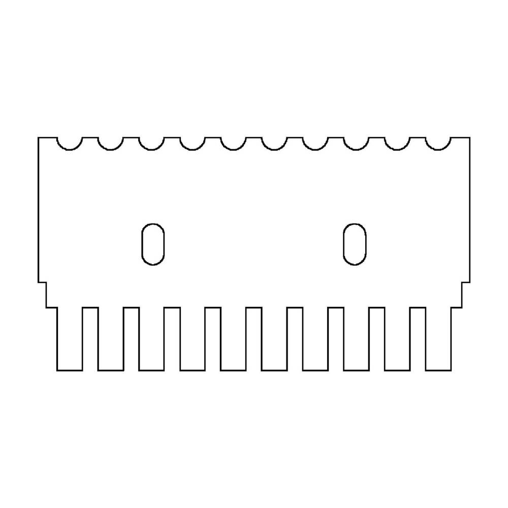 Comb, 10 sample, 1mm thick