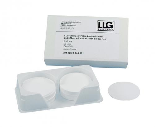Filter circles, glass microfiber, LLG, slow, Ø55 mm, 0,7 µm, 100 pcs