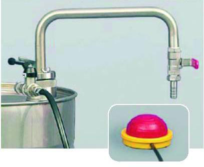 [9001134] Foot pump, Otal Ultrapure, with drum screwthread c